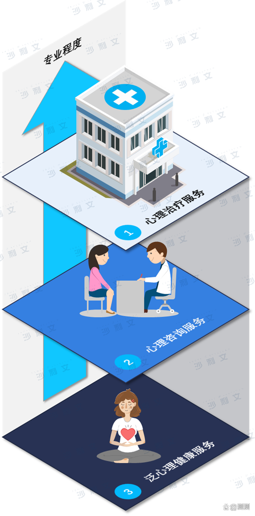 但供給嚴重不足,泛心理健康服務(wù)在專業(yè)的心理治療,心理咨詢服務(wù)之外